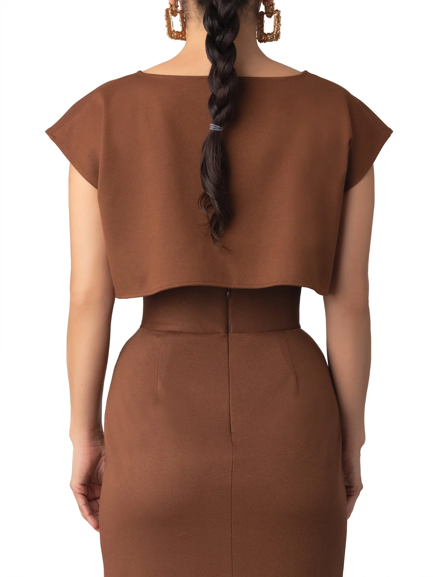 “Abby” Brown Crop Top