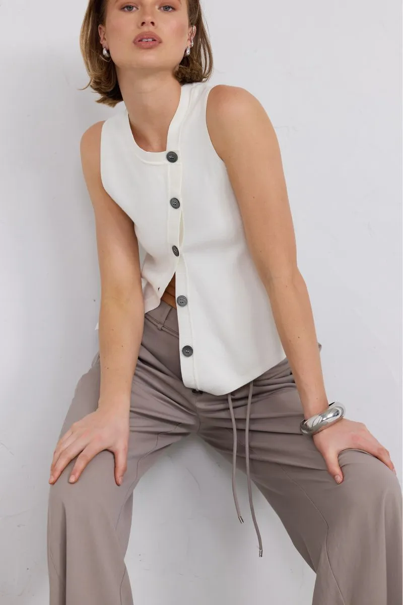 ASTRID KNIT TOP ALMOND