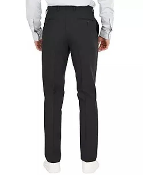 Bar Iii Mens Slim fit Dress Pants 32 / 30 Black Solid