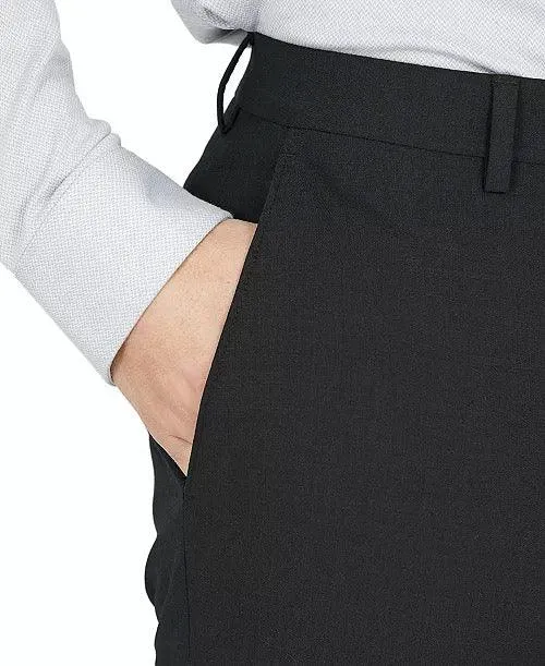 Bar Iii Mens Slim fit Dress Pants 32 / 30 Black Solid