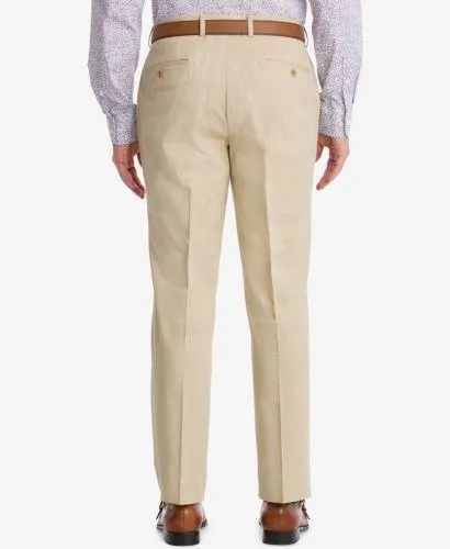 Bar Iii Mens Slim fit Dress Pants 32 / 32 Beige Solid Stretch