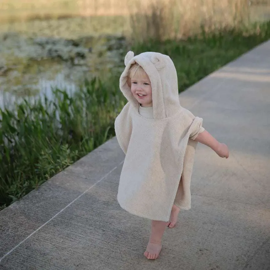 Bear Poncho Towel (Fog)