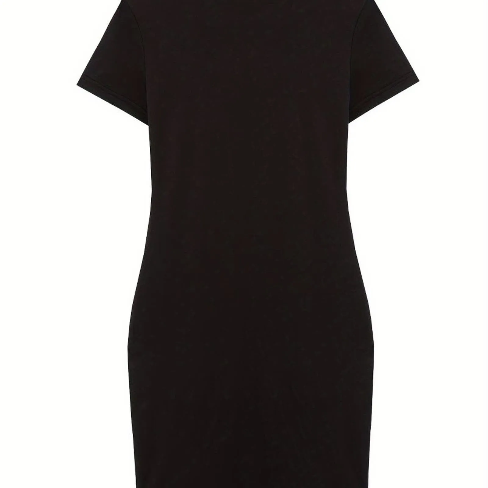 Birthday T-shirt Dress, Casual Crew Neck Short Sleeve Dress