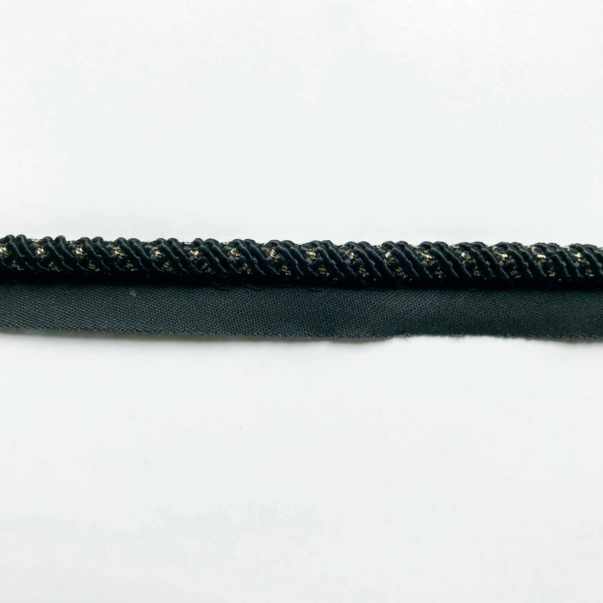 Black High Quality Decorative Lip Cord Trim by the yard