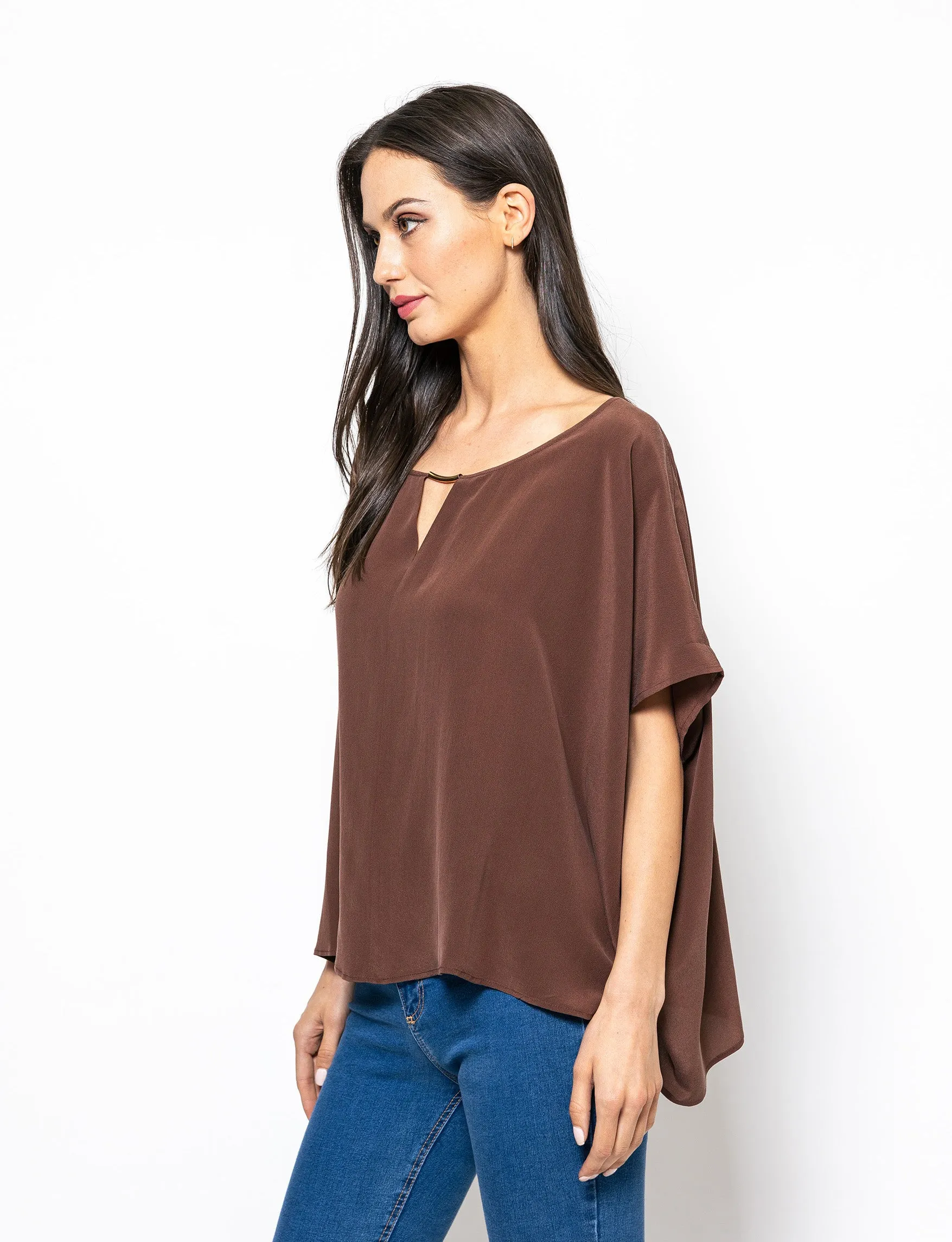 Blooming Day Clara Poncho Blouse