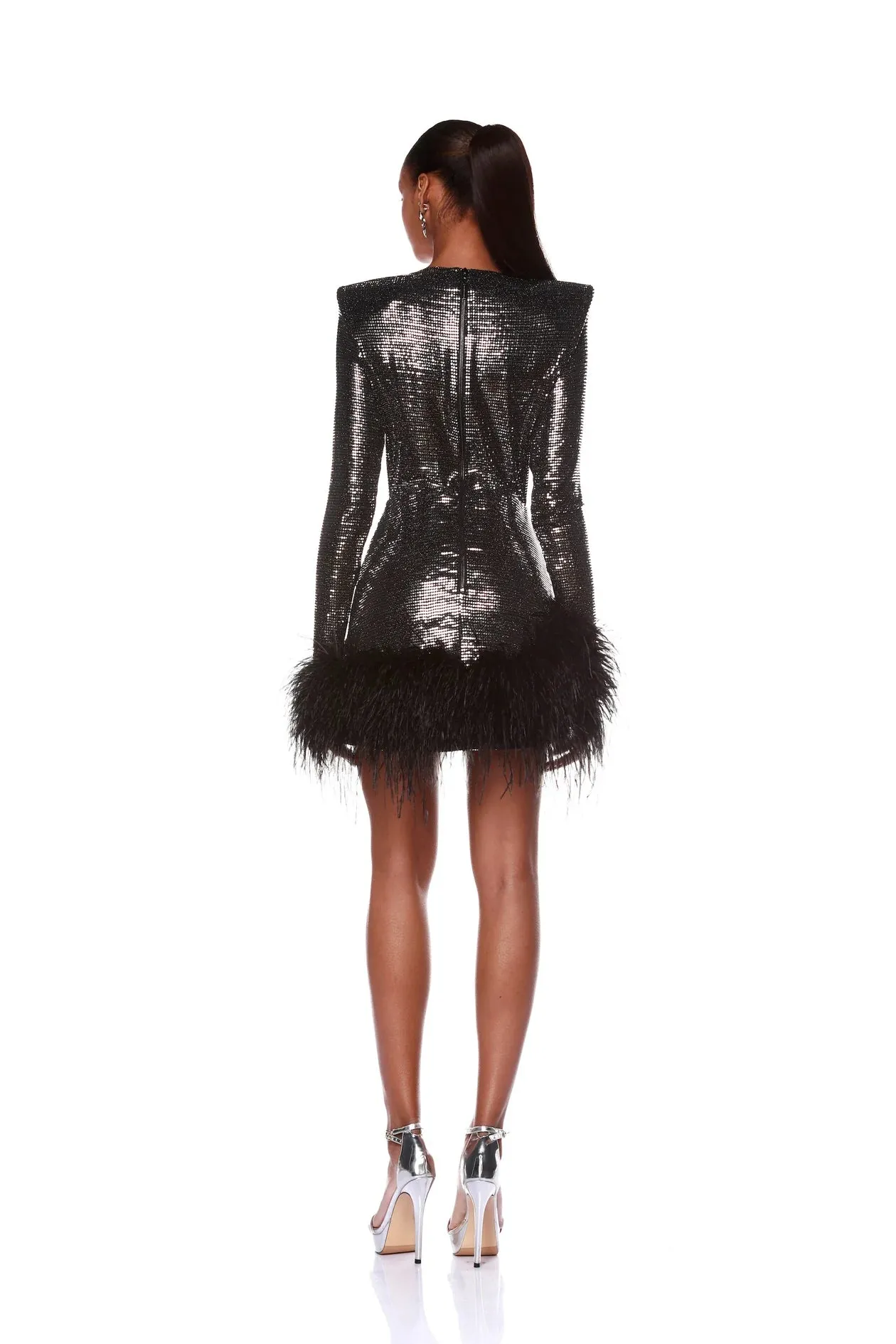 Bronx and Banco Kyoto Mini Dress Gunmetal
