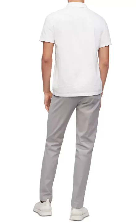 Calvin Klein Mens Slim fit Dress Pants 32 / 30 Grey Solid Stretch