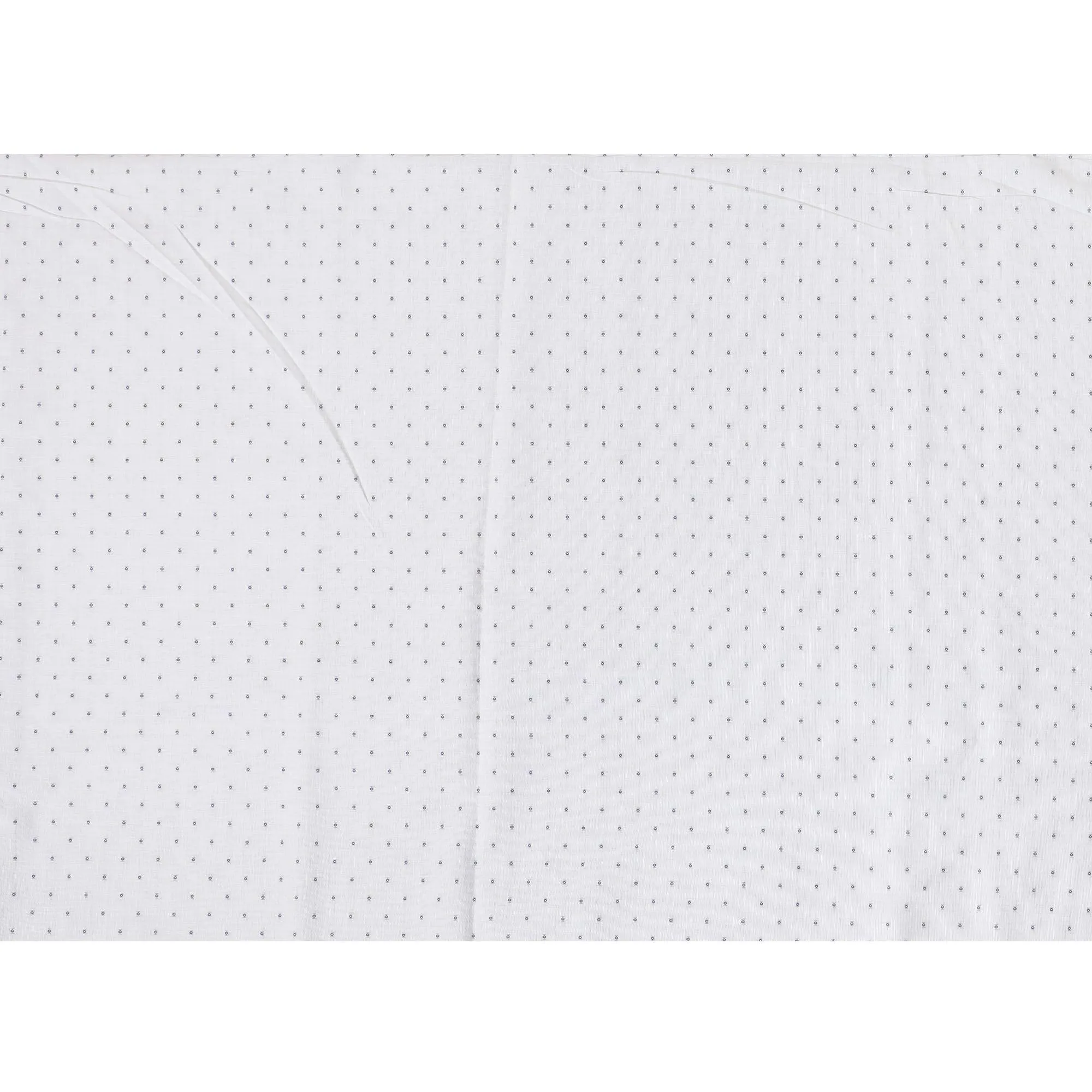 Cloud grey 100% cotton shirting fabric with dark navy blue jacquard in dot design-D7284