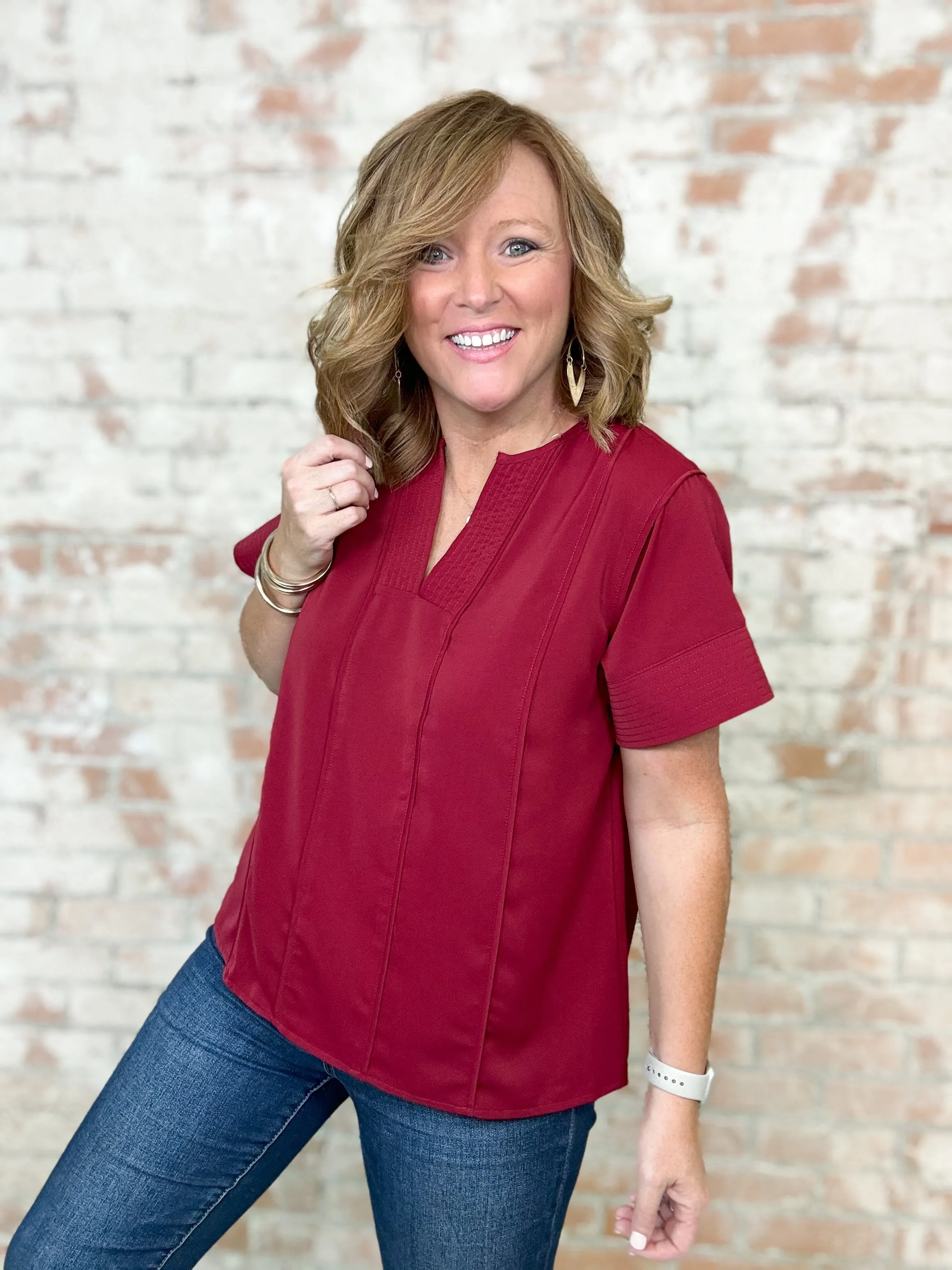 Conney Short Sleeve Top - FINAL SALE