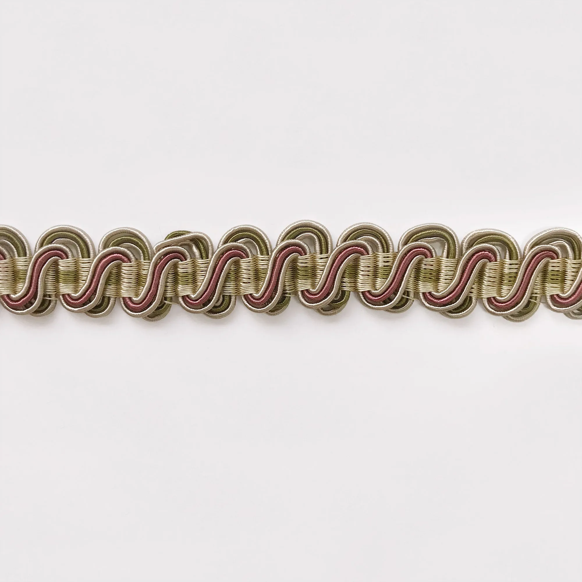 Coral and Champagne High Quality Decorative Gimp Trim by the yard