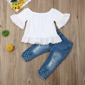 Crop Top With Pants Dress Set - GlamzLife