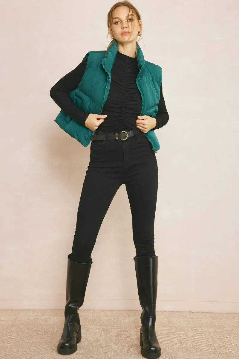 Double Down Vest - Green