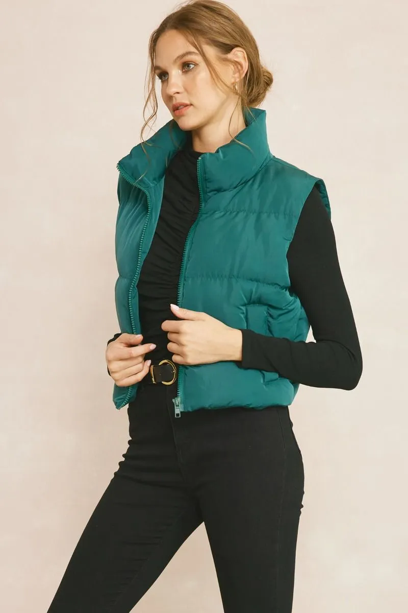 Double Down Vest - Green