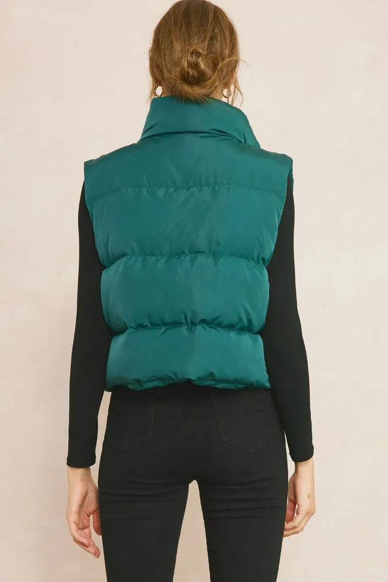 Double Down Vest - Green