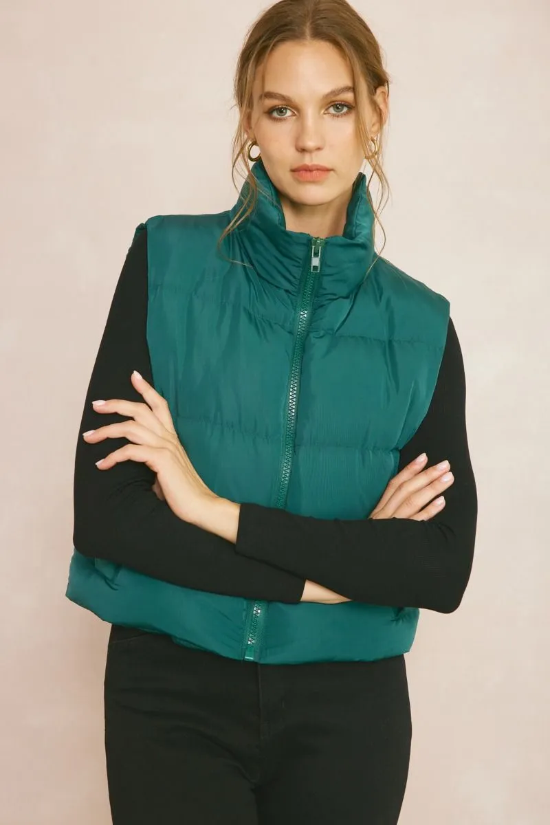 Double Down Vest - Green