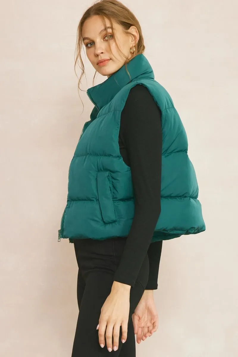 Double Down Vest - Green