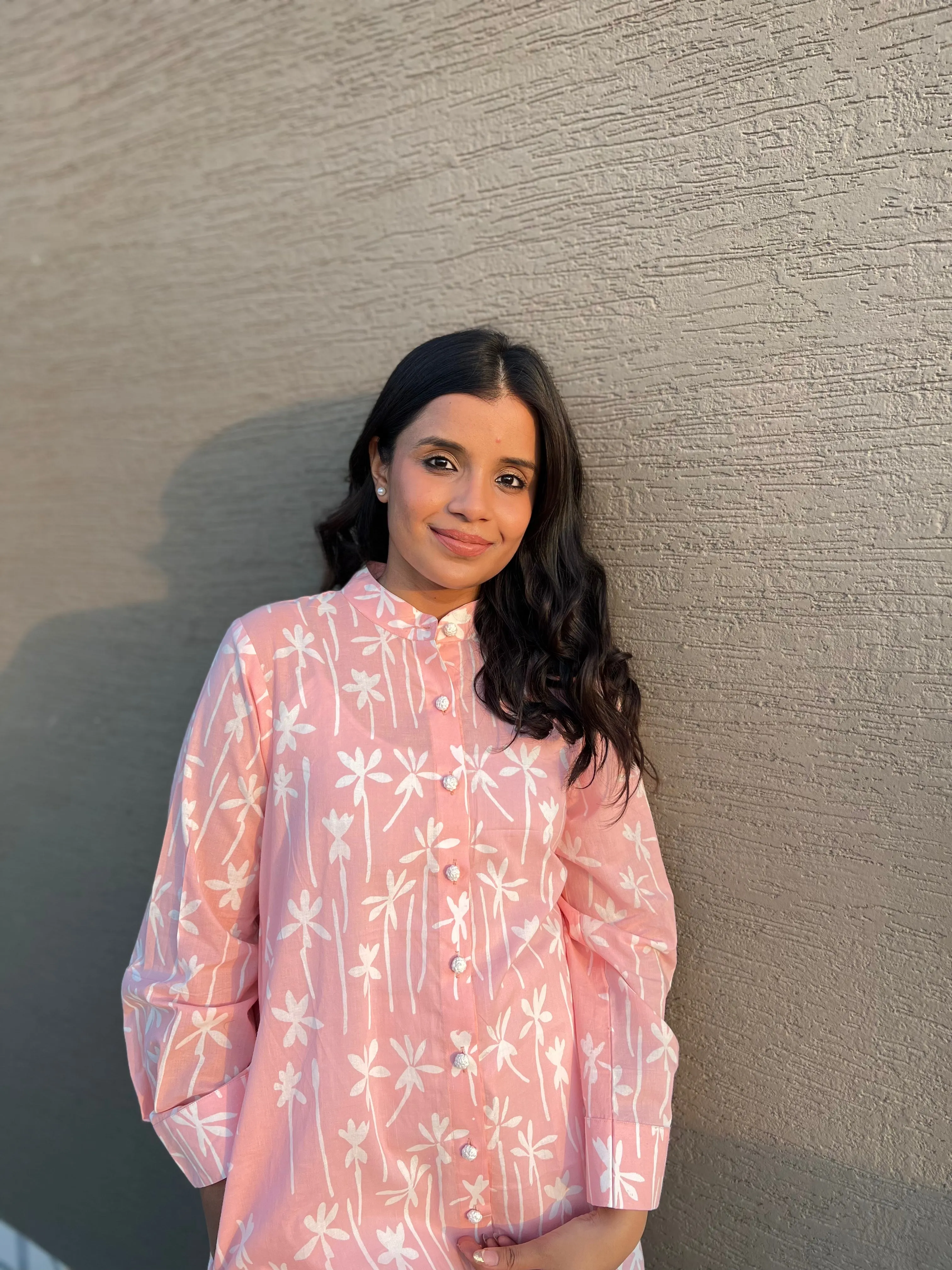 Falak Cotton Pink Kurta