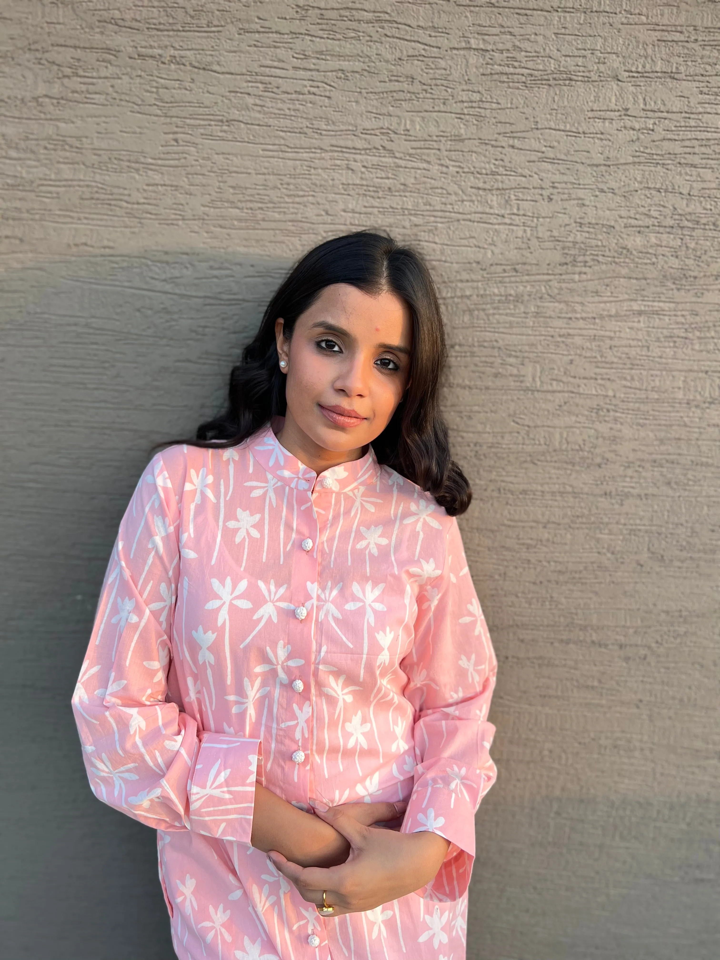 Falak Cotton Pink Kurta