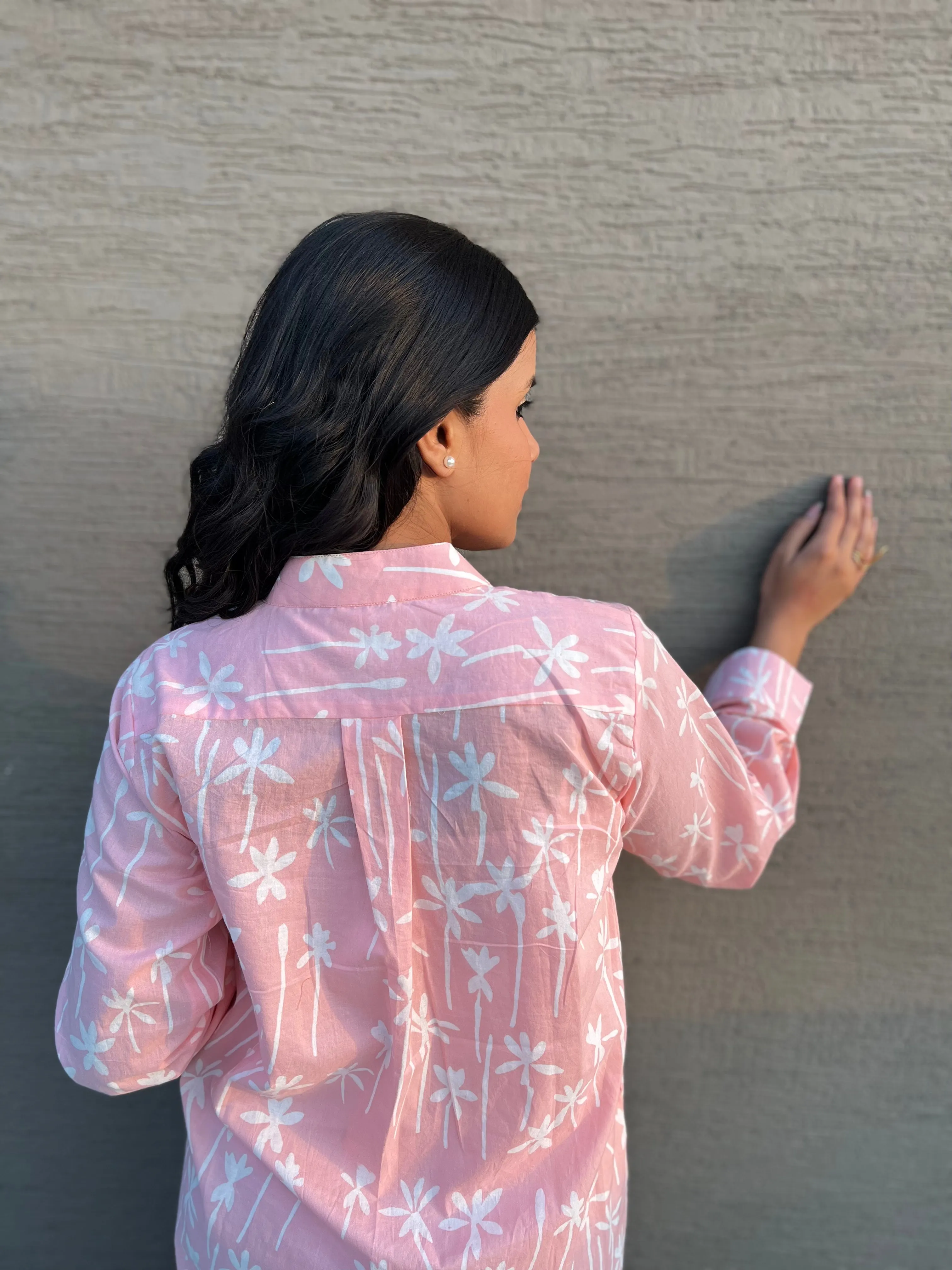 Falak Cotton Pink Kurta