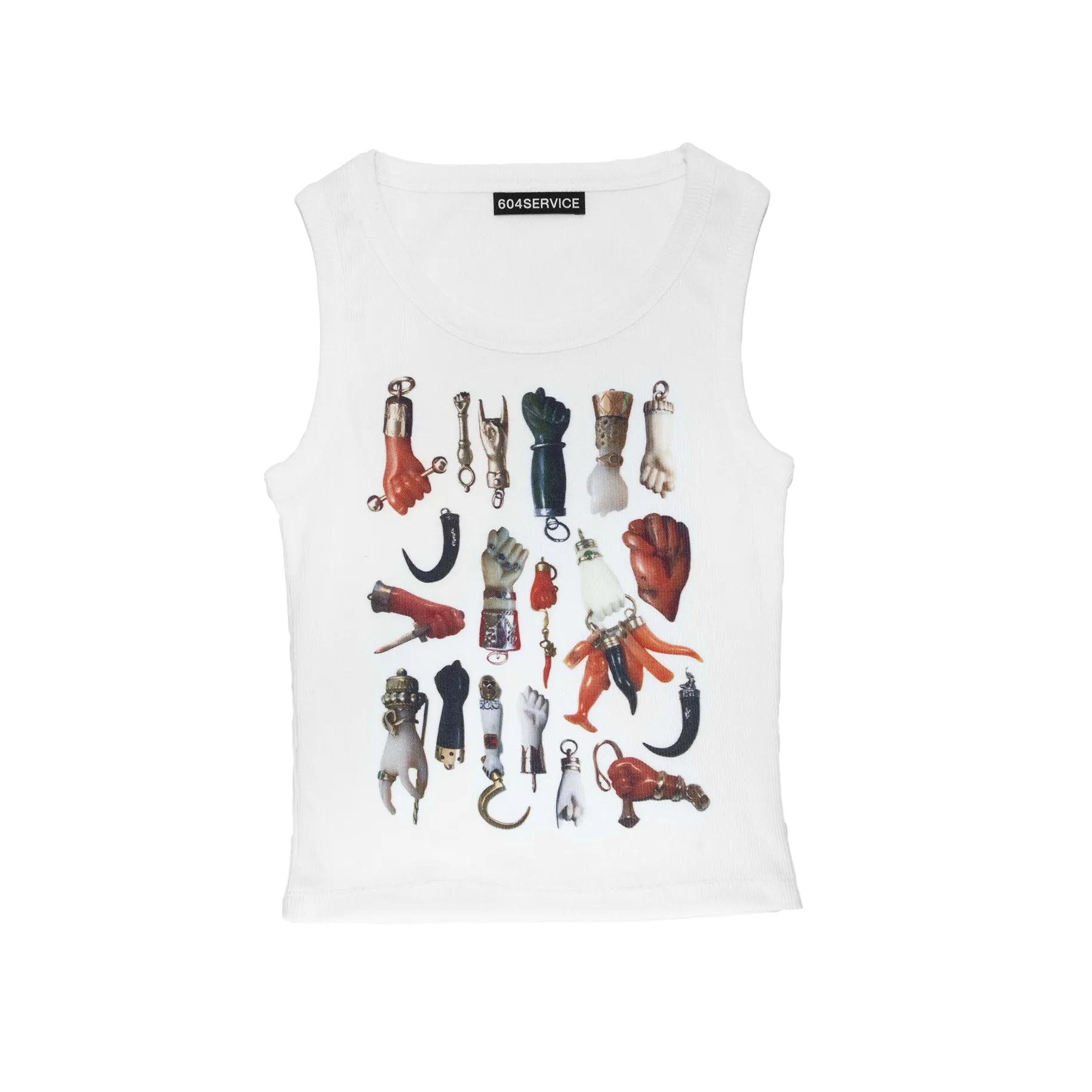 Figa Sleeveless Top in White
