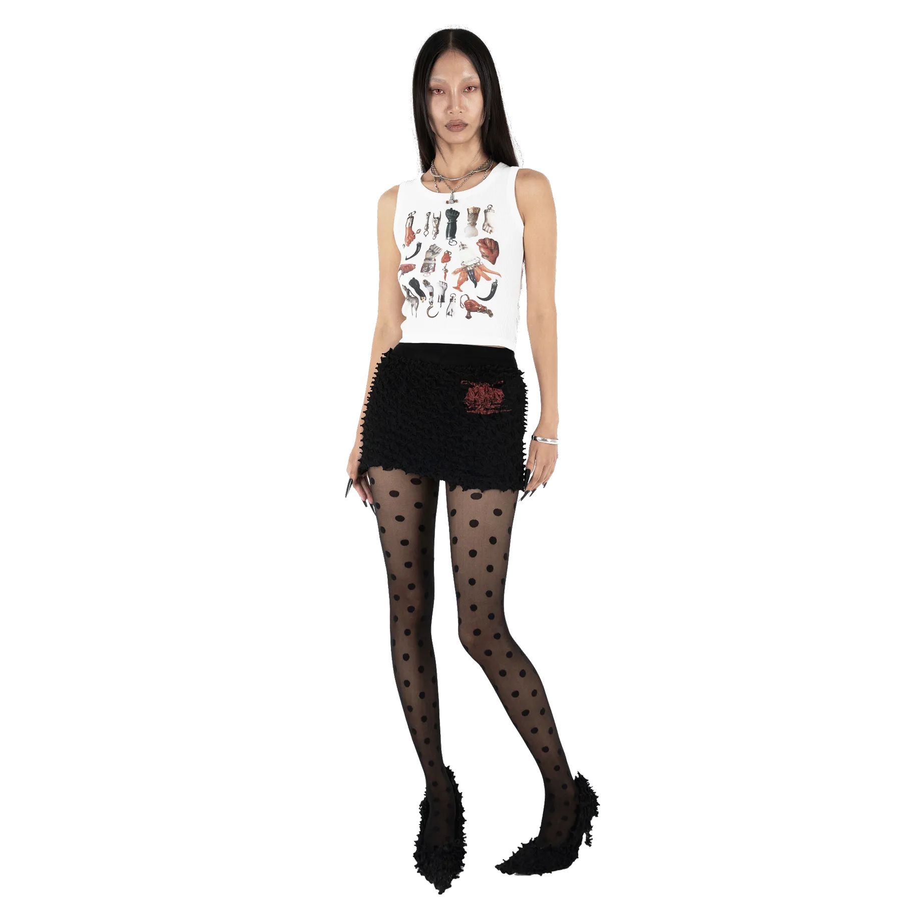 Figa Sleeveless Top in White