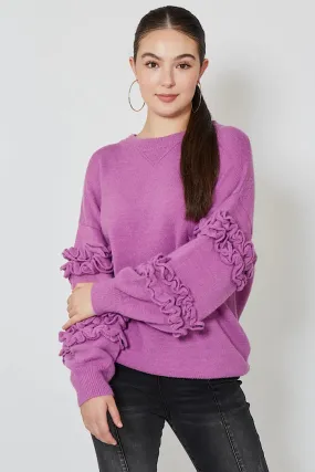 GARLAND RUFFLE JUMPER - LILAC - FINAL CLEARANCE