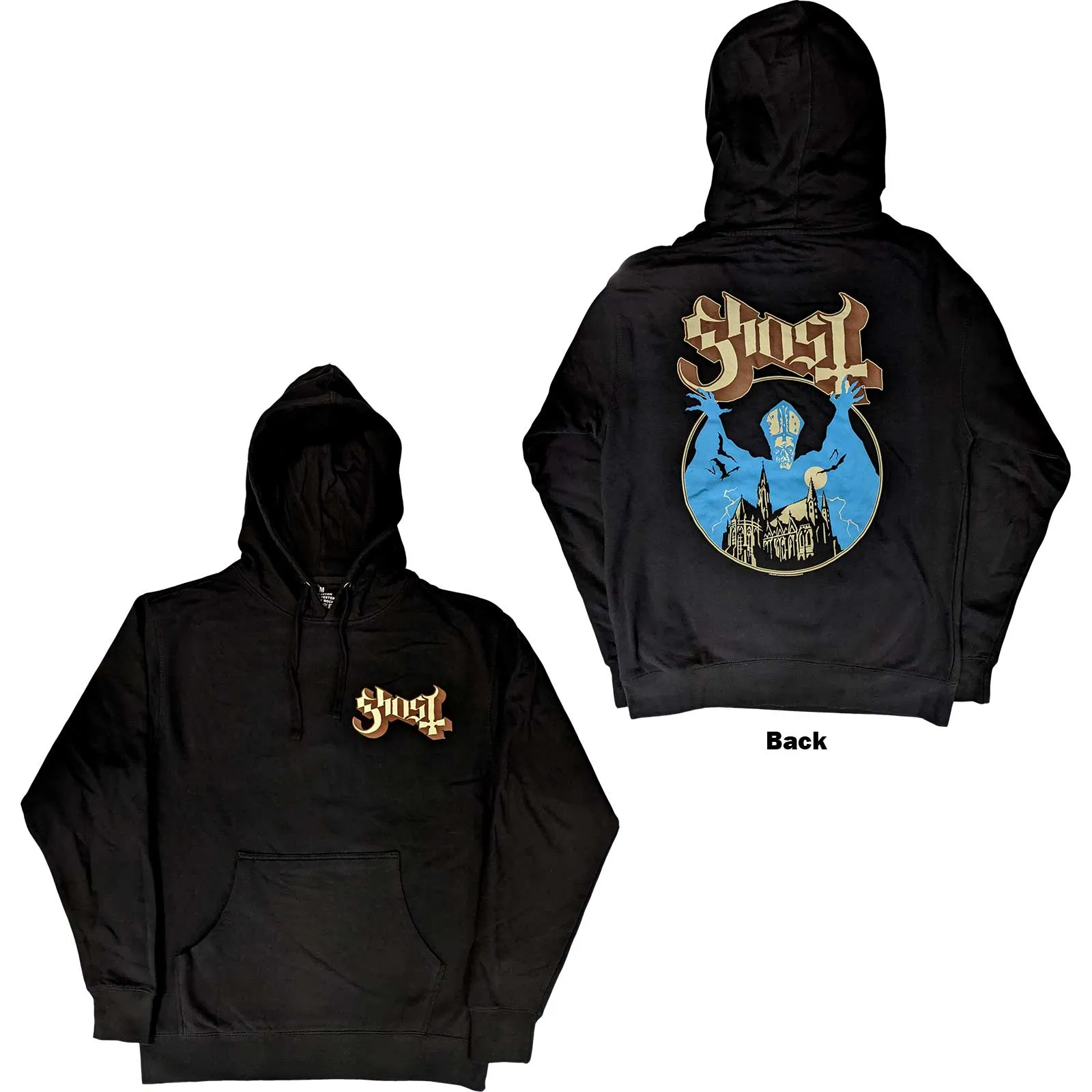 Ghost Logo & Opus Unisex Pullover Hoodie