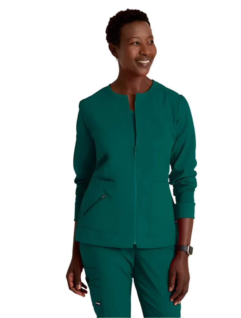 Grey's Anatomy Stretch™ by Barco  Millie 3-Pocket Crewneck Scrub Jacket