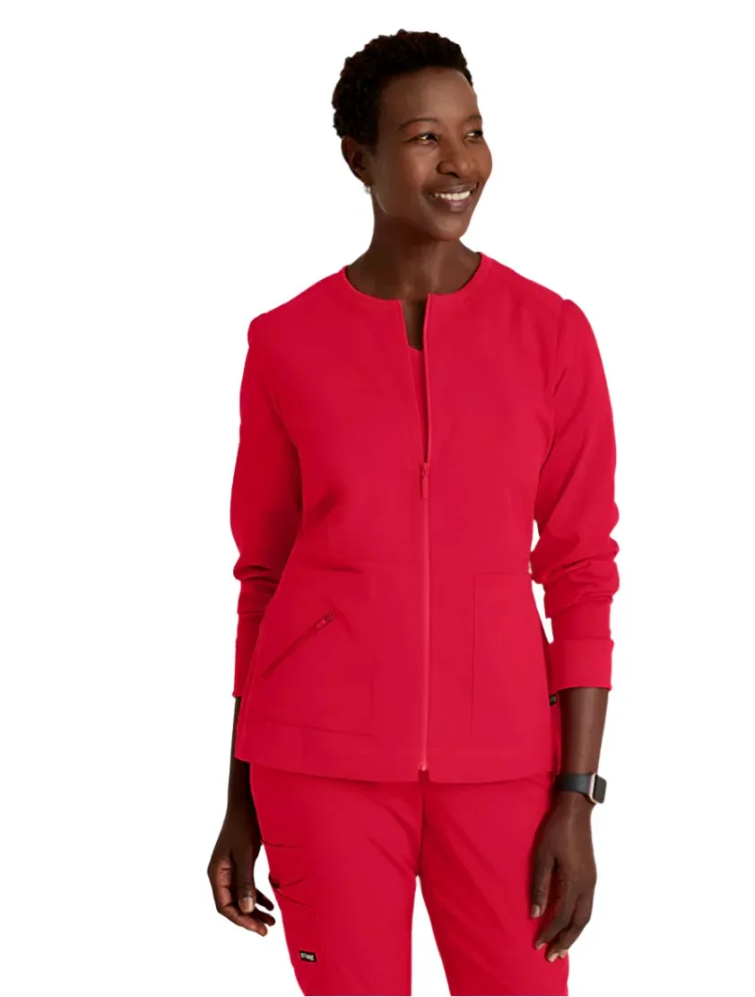 Grey's Anatomy Stretch™ by Barco  Millie 3-Pocket Crewneck Scrub Jacket