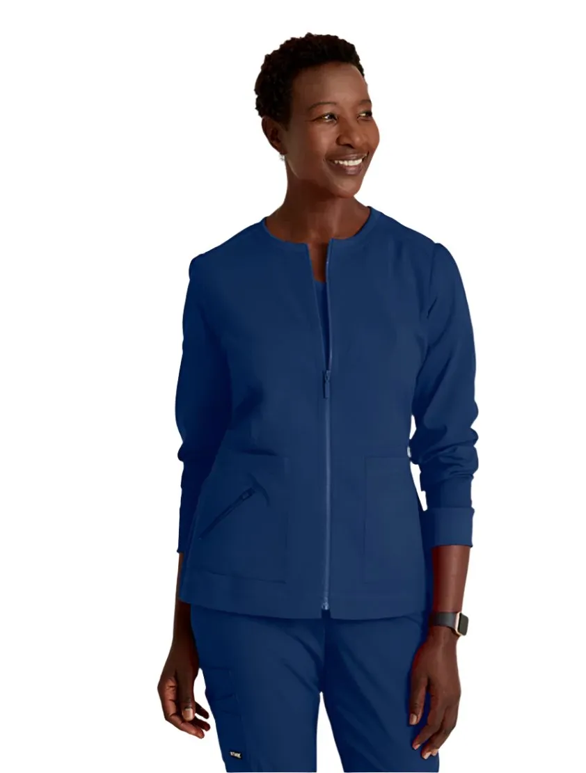 Grey's Anatomy Stretch™ by Barco  Millie 3-Pocket Crewneck Scrub Jacket
