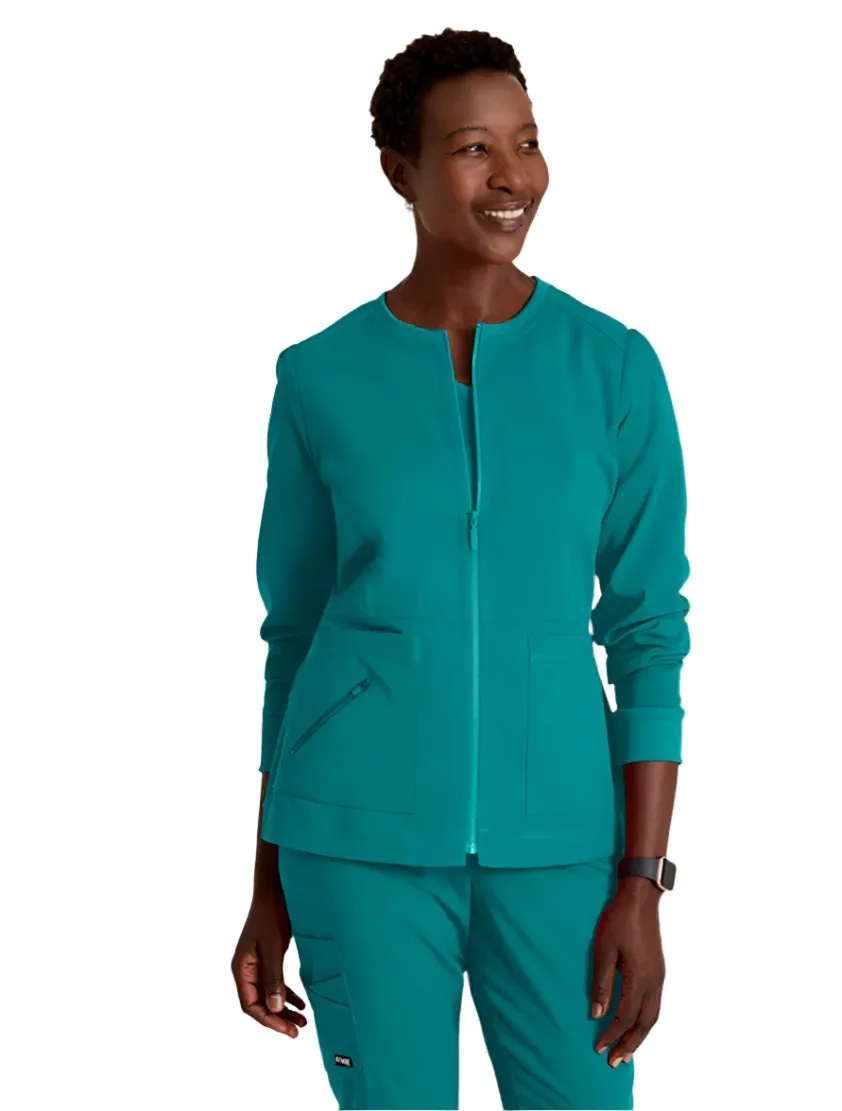 Grey's Anatomy Stretch™ by Barco  Millie 3-Pocket Crewneck Scrub Jacket