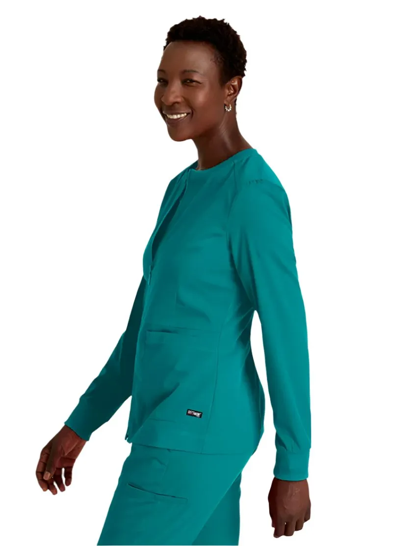 Grey's Anatomy Stretch™ by Barco  Millie 3-Pocket Crewneck Scrub Jacket