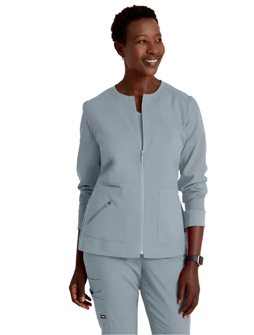 Grey's Anatomy Stretch™ by Barco  Millie 3-Pocket Crewneck Scrub Jacket
