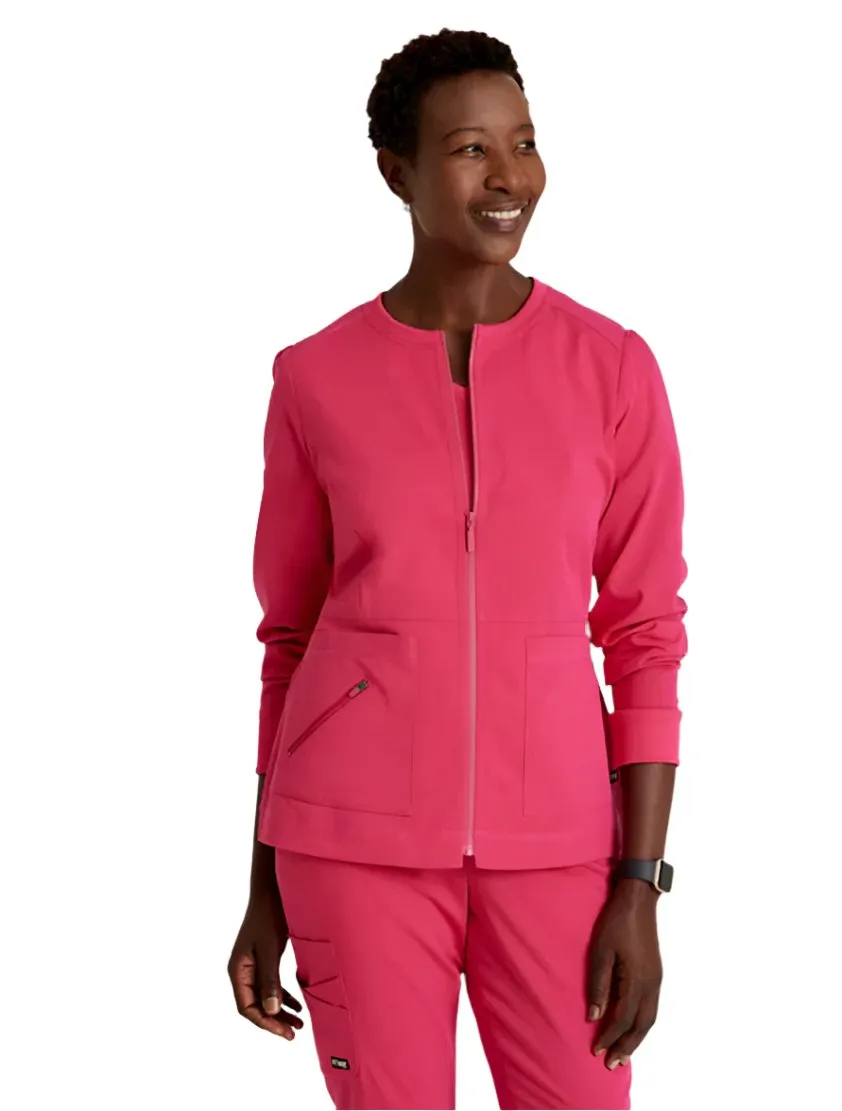 Grey's Anatomy Stretch™ by Barco  Millie 3-Pocket Crewneck Scrub Jacket