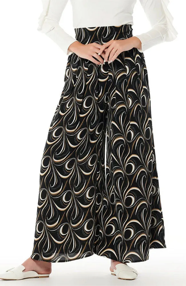 High Waist Fold Pleated Pants