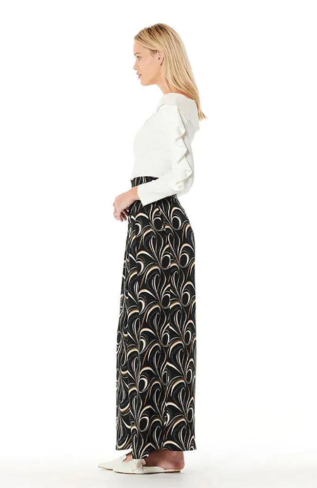 High Waist Fold Pleated Pants