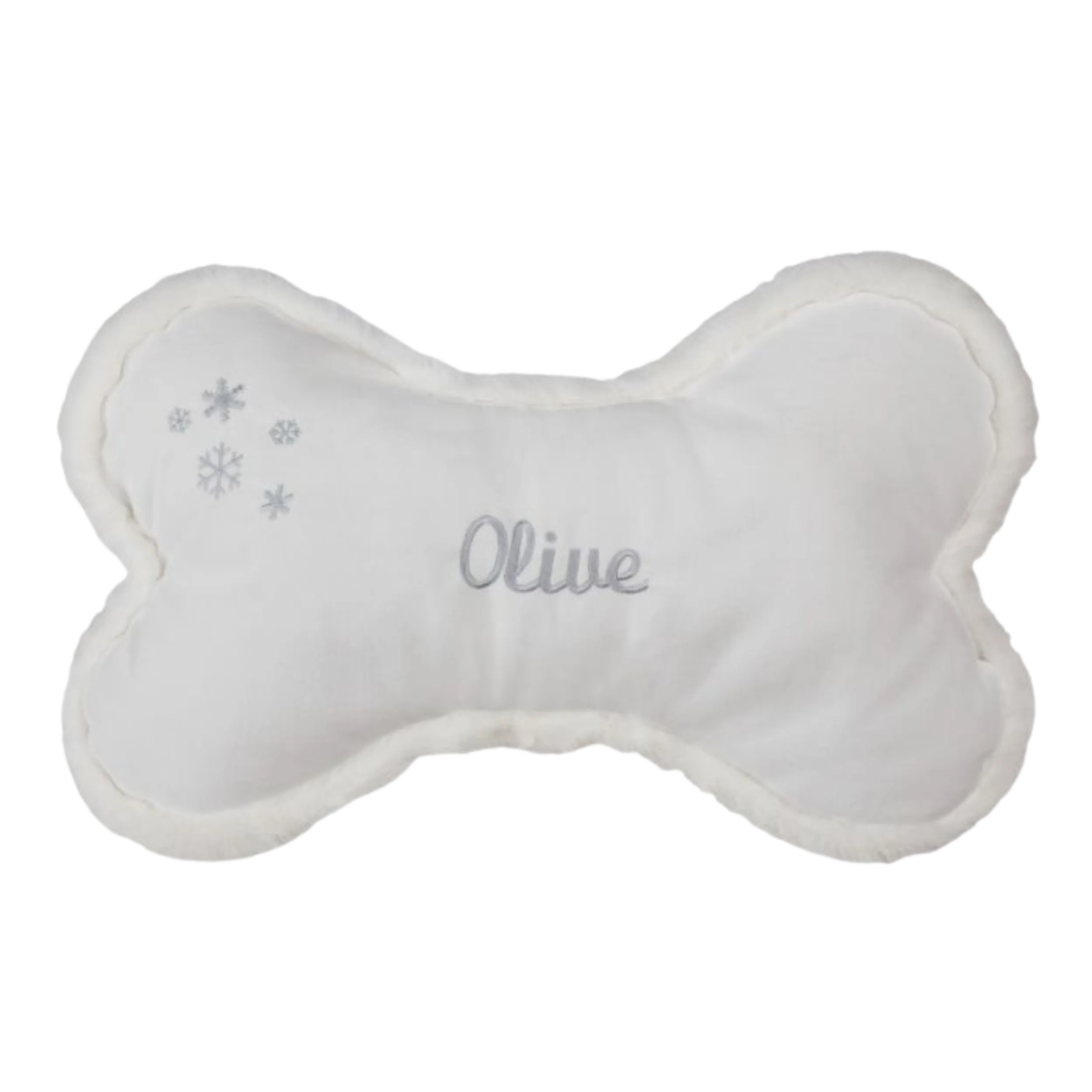 Holiday Bone Pillow | Snowflake