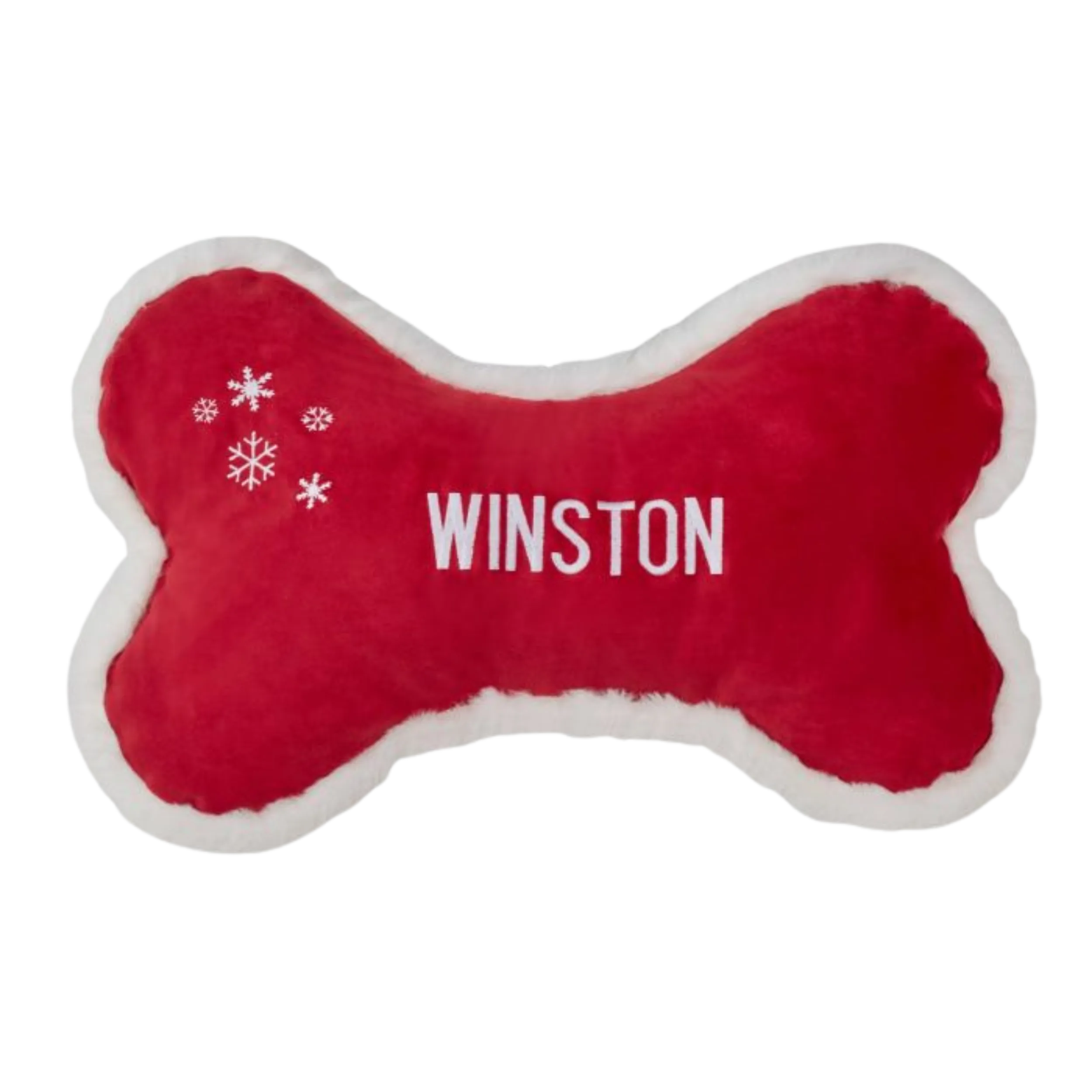 Holiday Bone Pillow | Snowflake