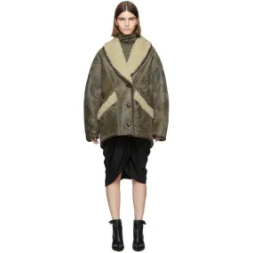Isabel Marant Brown Shearling Audrina Coat