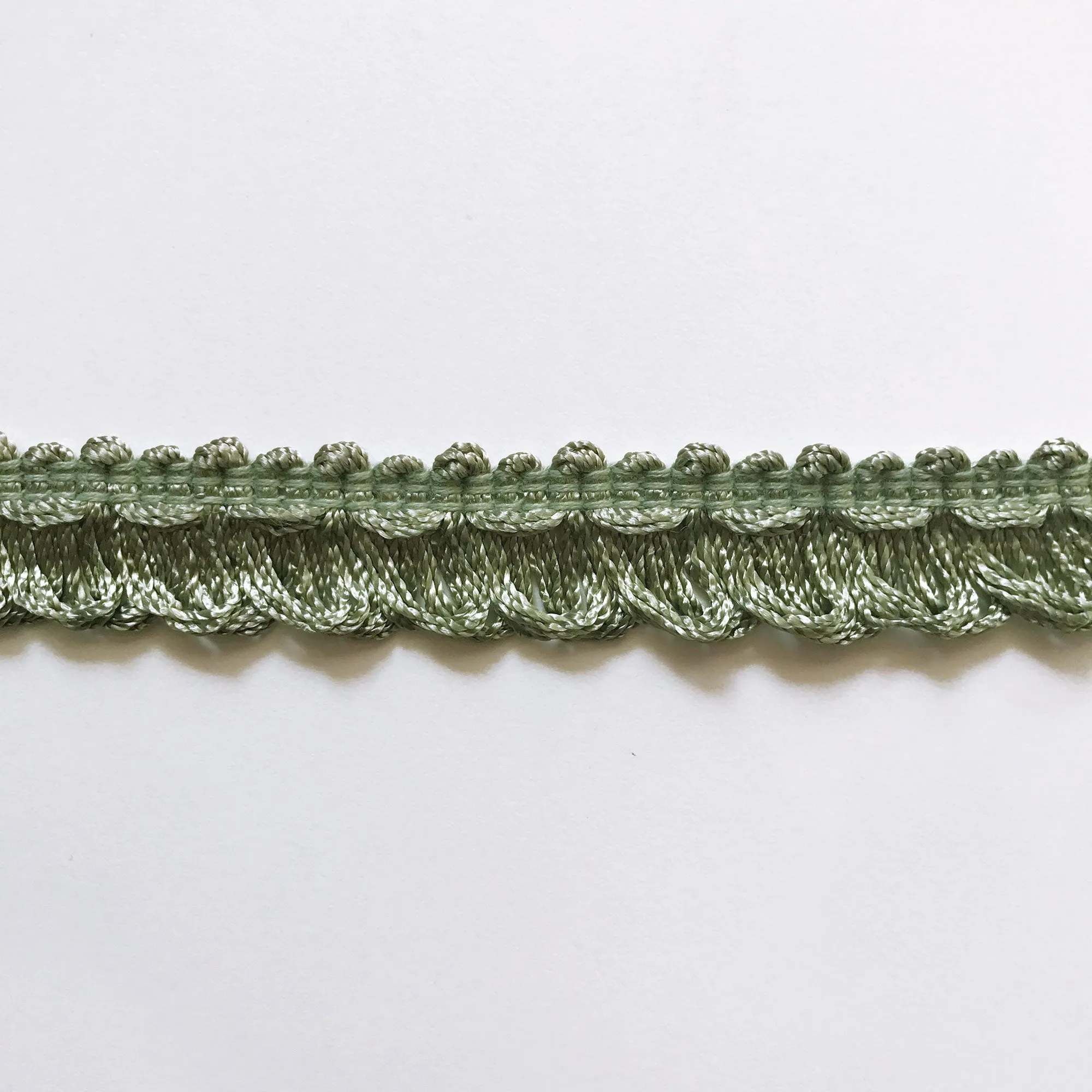 Khaki and Moss Green High Quality Decorative Loop Trim by the yard