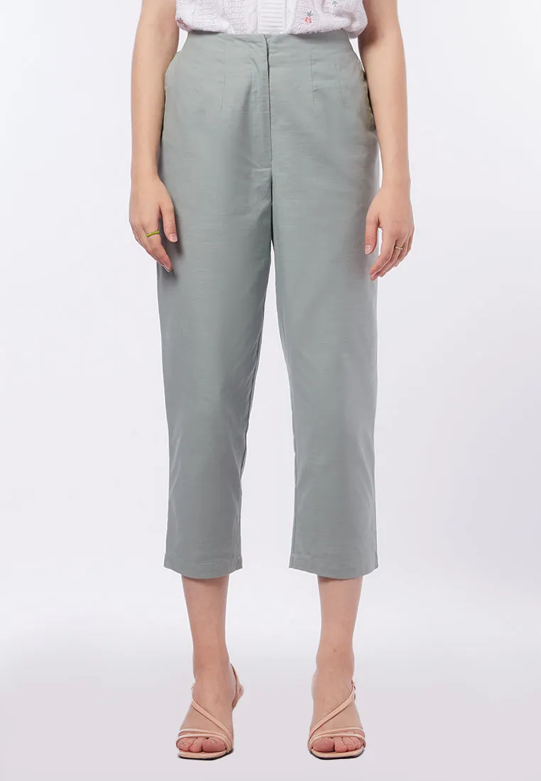 Knee Length High Waist Pants