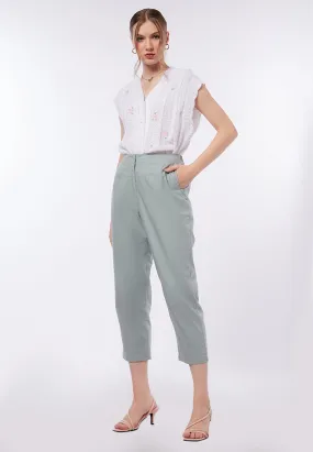 Knee Length High Waist Pants