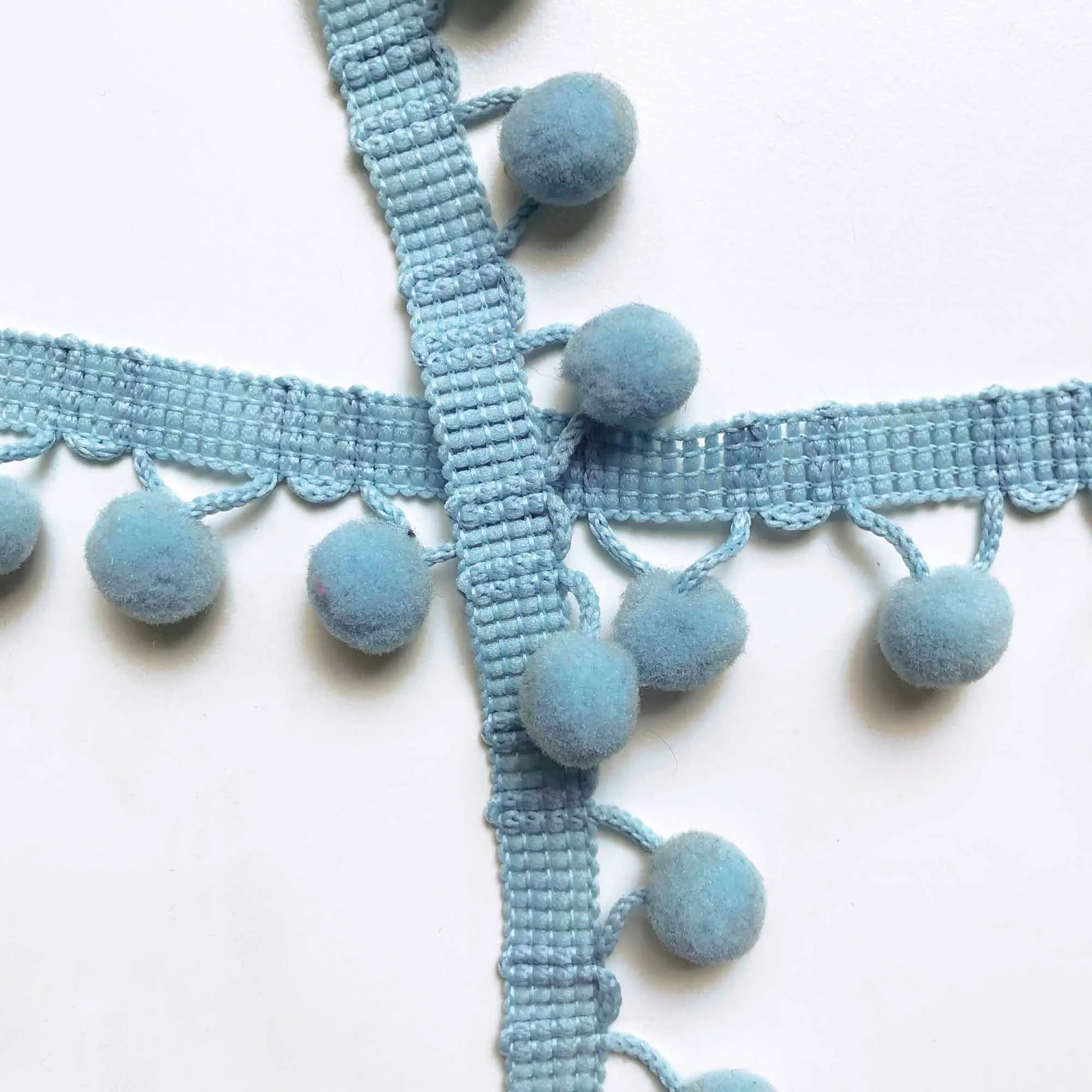 Light Blue High Quality Decorative Ball Trim by the yard