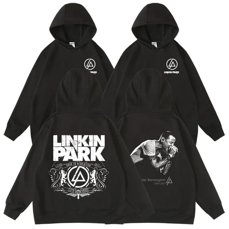 Linkin Park Hooded Pullover – Fall & Winter Rock Band Hoodie | Unisex Pullover Hoodie