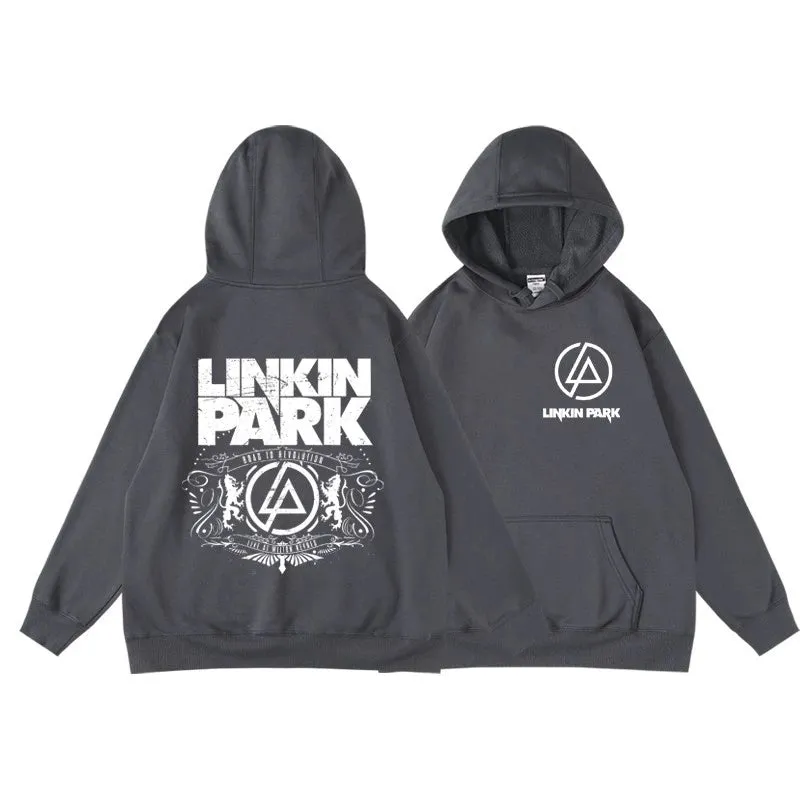 Linkin Park Hooded Pullover – Fall & Winter Rock Band Hoodie | Unisex Pullover Hoodie