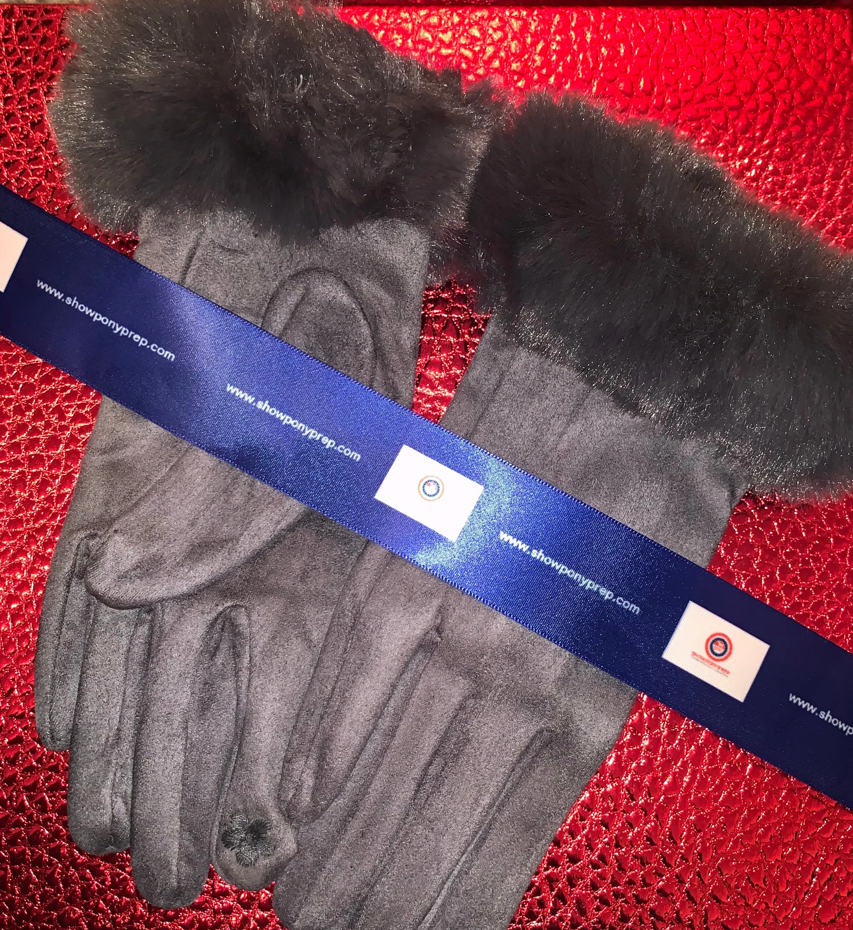 Luxury SPP faux fur trim gloves