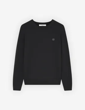 Maison Kitsune Men's Bold Fox Head Patch Regular Jumper Black LM00811KT1036 P199