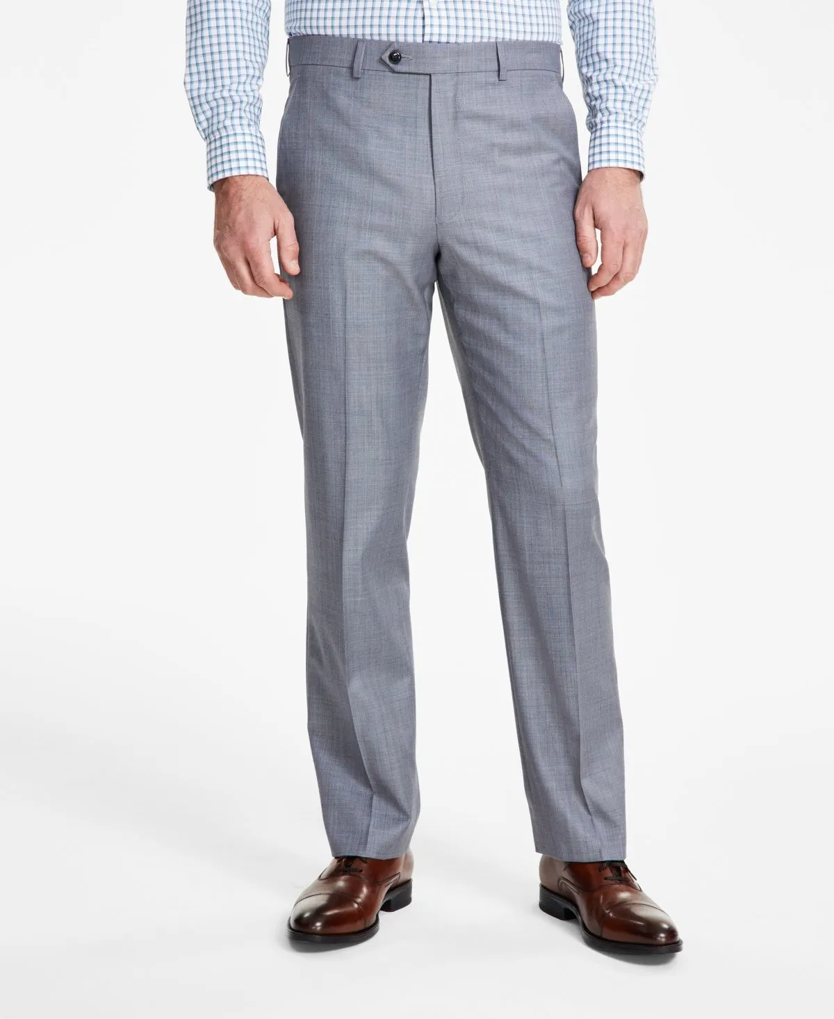 Michael Kors Mens Classic fit Dress Pants 32 / 30 Grey Solid Stretch