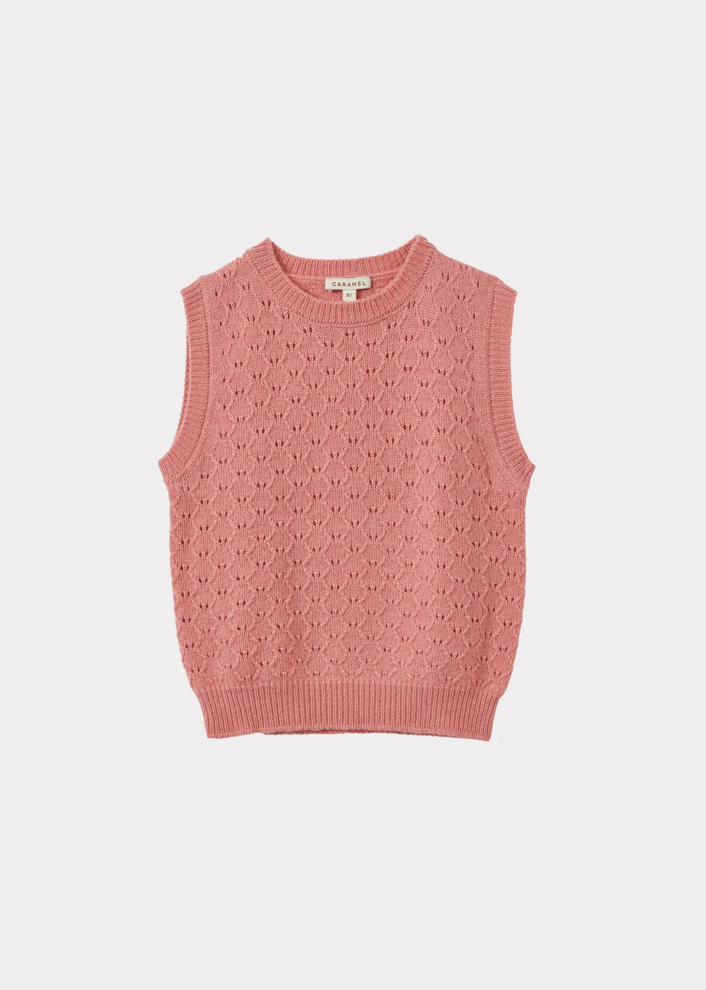 MOCHO CHILDREN'S CASHMERE VEST - PINK