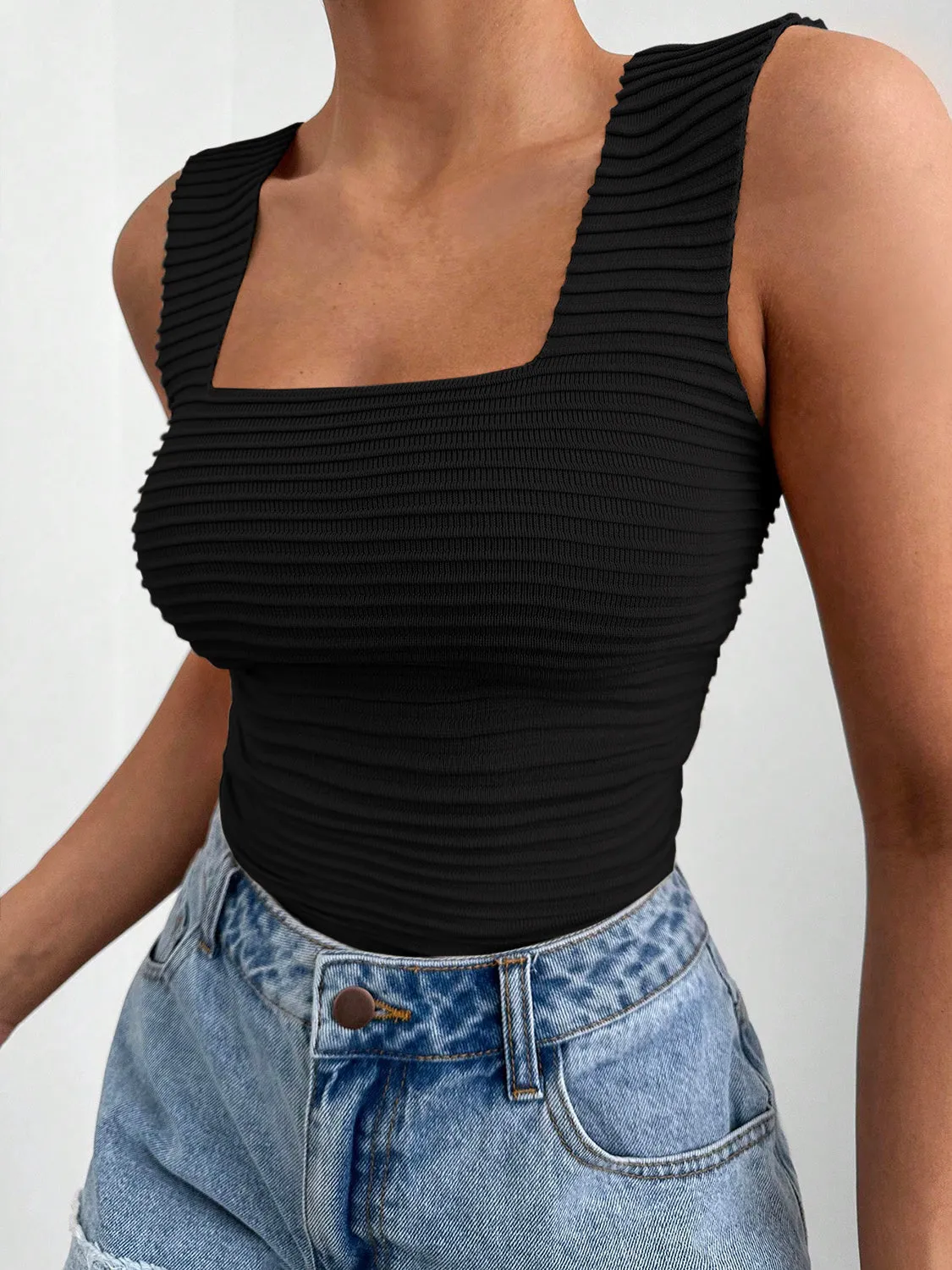 "Zara's" Wide Strap Tank